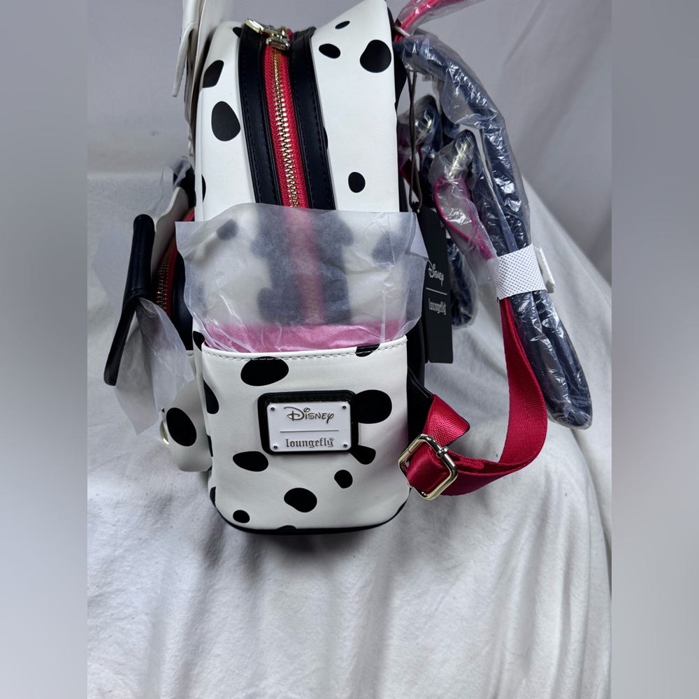 NWT Loungefly Disney 101 Dalmatians Pongo freckles mini Backpack - Picture 8 of 13